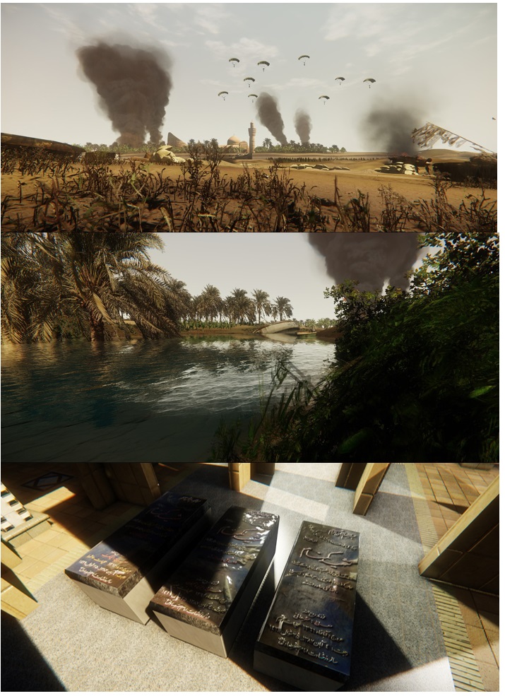 گیم‌پلی بازی تیراندازی اول شخص مسیر بهشت در منطقه عملیاتی اروندکنار